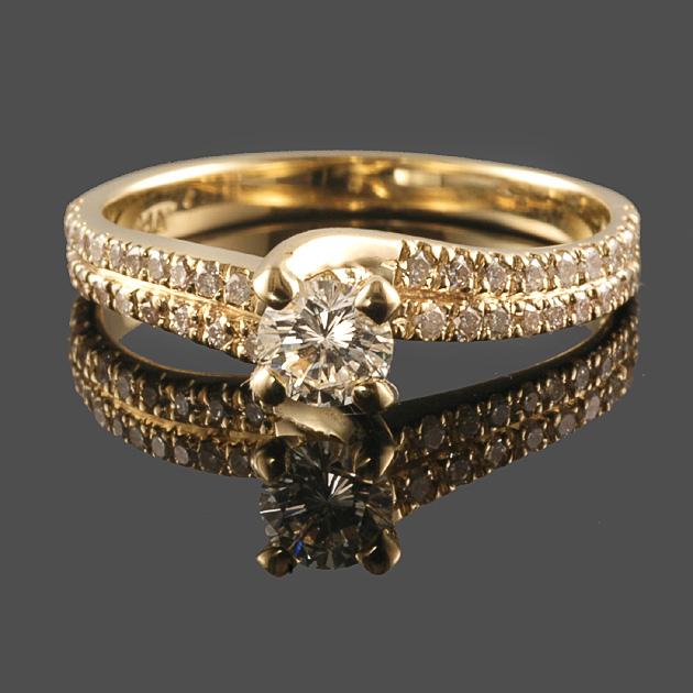 סוליטרים - טבעות אירוסין - SRE-2419 Y